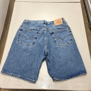 Vintage 90s Levi's 505 Light Wash Denim Shorts Jorts Size 38 Regular Fit